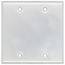 EL139 Chrome Plated Plate 2 Gang 4 1/2 SQ Blank, 0305186PK