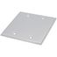 EL139 Chrome Plated Plate 2 Gang 4 1/2 SQ Blank, 0305186PK