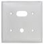 EL201 Chrome Plated Plate 2 Gang 4-1/2 SQ L/LOGO, 0305217