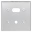 EL201 Chrome Plated Plate 2 Gang 4-1/2 SQ L/LOGO, 0305217