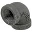 3/8" Black 90° Elbow, Class 150