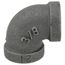 3/8" Black 90° Elbow, Class 150