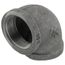 1-1/2" Black 90° Elbow, Class 150
