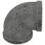 1-1/2" Black 90° Elbow, Class 150