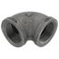 1-1/2" Black 90° Elbow, Class 150