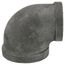 1-1/4" x 1" Black 90° Elbow, Class 150
