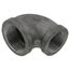 1-1/4" x 1" Black 90° Elbow, Class 150