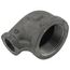 1-1/4" x 1/2" Black 90° Elbow, Class 150
