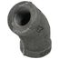 1/4" Black 45° Elbow, Class 150