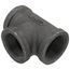 1-1/2" Black Tee, Class 150
