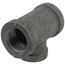 3/4" x 3/4" x 1/2" Black Tee, Class 150