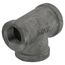 1" x 3/4" x 1" Black Tee, Class 150