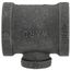1-1/4" x 1-1/4" x 1/2" Black Tee, Class 150