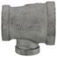 1-1/4" x 1" x 1/2" Black Tee, Class 150