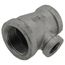 1-1/4" x 1" x 1/2" Black Tee, Class 150