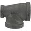 1-1/4" x 3/4" x 1-1/4" Black Tee, Class 150