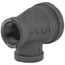 1-1/4" x 3/4" x 3/4" Black Tee, Class 150