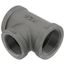 1-1/2" x 1-1/2" x 1-1/4" Black Tee, Class 150