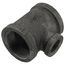 1-1/2" x 1-1/2" x 3/4" Black Tee, Class 150