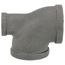 1-1/2" x 3/4" x 1-1/2" Black Tee, Class 150