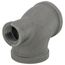 1-1/2" x 3/4" x 1-1/2" Black Tee, Class 150