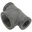 1" x 1" x 1-1/2" Black Tee, Class 150