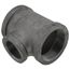 2" x 2" x 1-1/4" Black Tee, Class 150