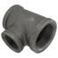 2" x 1-1/2" x 1-1/4" Black Tee, Class 150