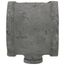 3" x 3" x 3/4" Black Tee, Class 150