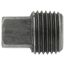 1/8" Black Steel Square Head Solid Pipe Plug, Class 150
