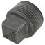 3/4" Black Regular Cored Plug, Class 150