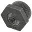 1" x 1/2" Black Hexagon Bushing, Class 150