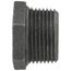 1" x 1/2" Black Hexagon Bushing, Class 150