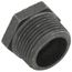 1" x 1/2" Black Hexagon Bushing, Class 150