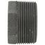 1-1/2" x 3/4" Black Hexagon Bushing, Class 150