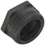 2" x 1-1/2" Black Hexagon Bushing, Class 150