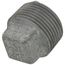 1" Galv Regular Cored Plug, Class 150
