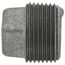 1" Galv Regular Cored Plug, Class 150