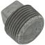 1" Galv Regular Cored Plug, Class 150