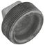 2" Galv Regular Cored Plug, Class 150