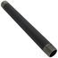 1" x 12" Schedule 40 Black Nipple