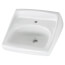 Lucerne Wall-Hung Sink for Exposed Bracket Support With Center Hole Only (White)