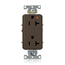 Decora Plus Isolated Ground Duplex Receptacle Outlet,  Smooth Face, 20A, 125V Back or Side Wire, NEMA 5-20R, 2-Pole, 3-Wire, Self-Grounding (Blue)