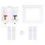 Quadtro Washing Machine Outlet Box, 1/4 Turn, Copper, 38529