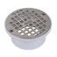 3" or 4" PVC General Purpose Drain with 5" Nickel Alloy Strainer, 43601