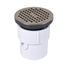 3" or 4" PVC General Purpose Drain w/ 5" Nickel Grate, 72057