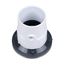 3" or 4" PVC General Purpose Cleanout w/ 6" Nickel Cover & Round Ring, 74167