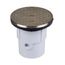 3" or 4" PVC General Purpose Cleanout w/ 6" Nickel Cover & Round Ring, 74167