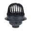 3" or 4" PVC Roof Drain with Cast Iron Dome and Dam Collar, 78043