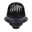 3" or 4" ABS Roof Drain with Cast Iron Dome and Dam Collar, 88043